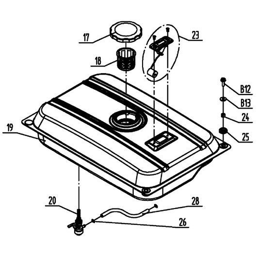 Топливный бак Champion GG3301C